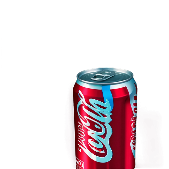 a can of coca on a white background