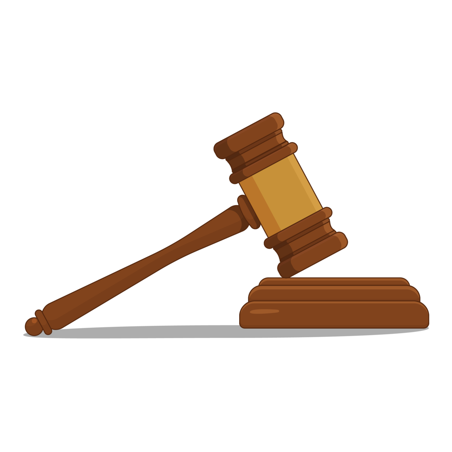 a wooden judge's gaven