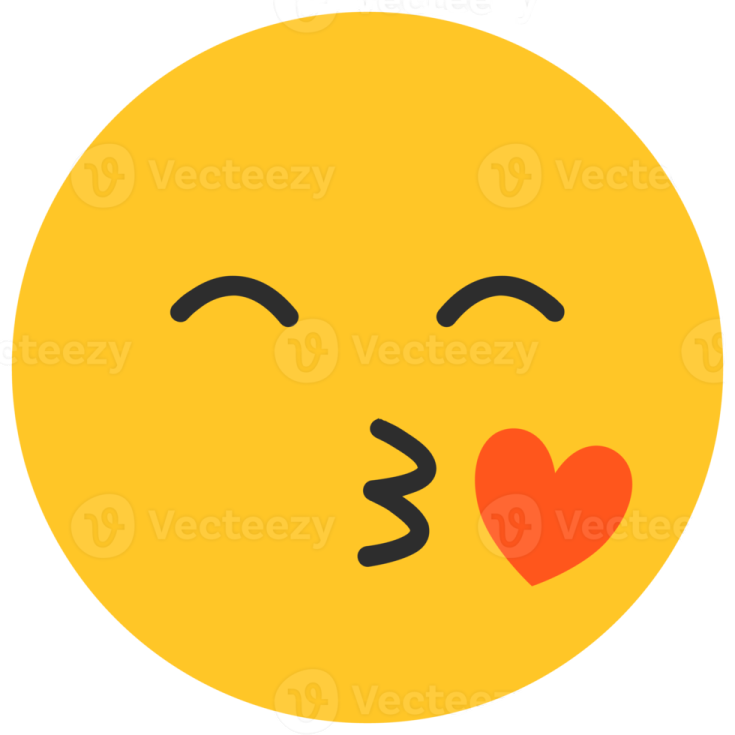 a yellow smiley face with a red heart