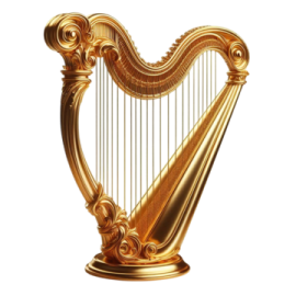 a golden harp