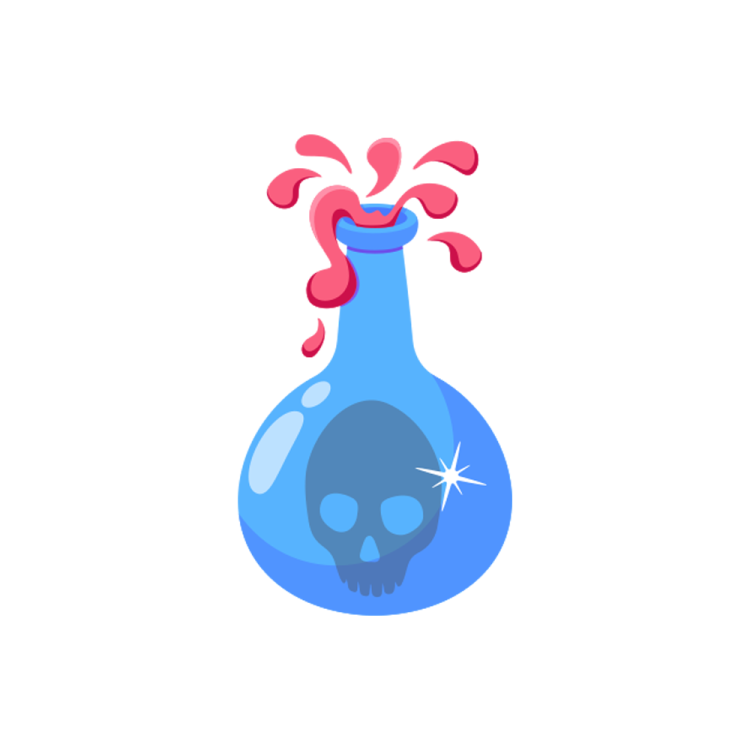 a blue vase with a red bow on it