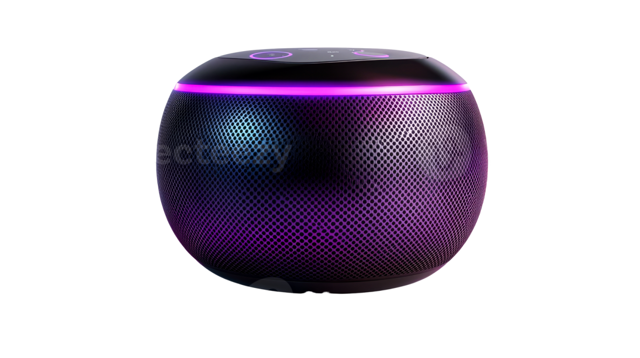 a speaker on a white background
