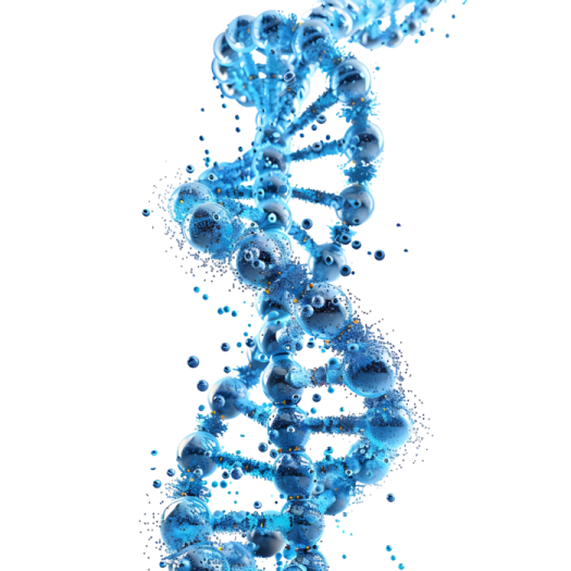 an image of a blue molecule on a white background