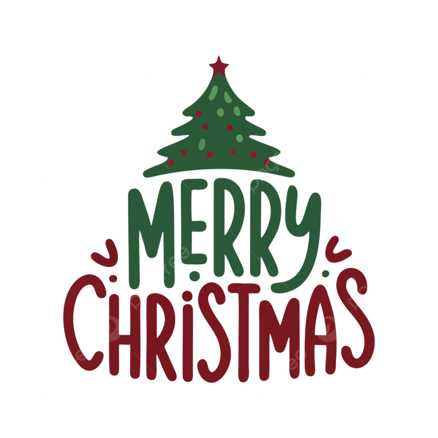a christmas tree with the words merry christmas