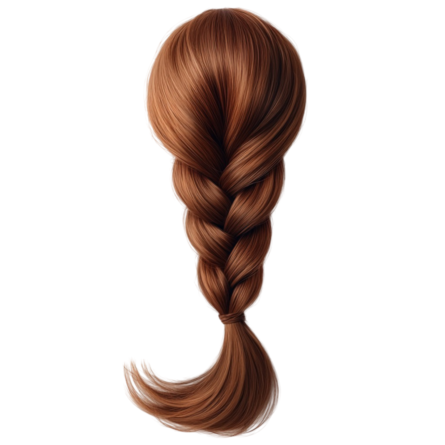 a woman's hair in the shape of a ponytail