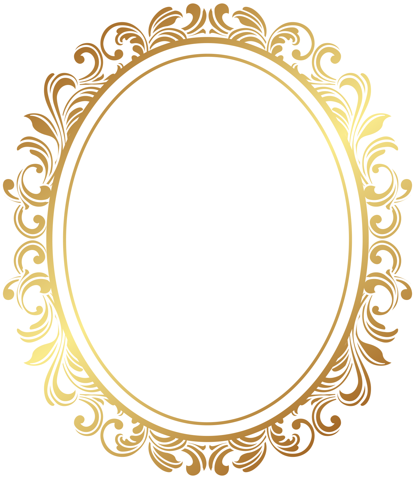 a gold frame with an ornate pattern