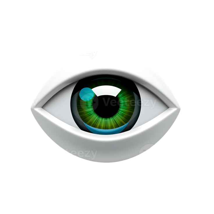 a close up view of an eye