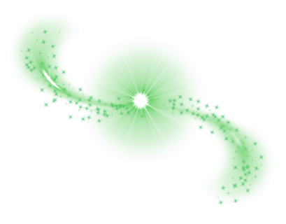 a green and white background with stars