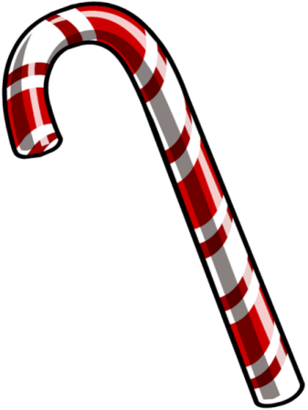 a candy cane