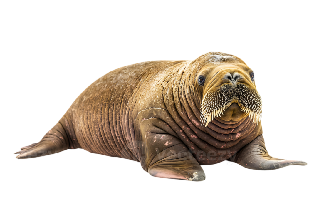 the seal is laying down on the ground