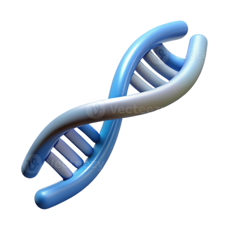 an image of a blue and white dna