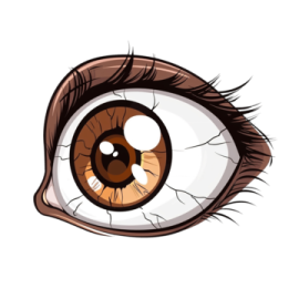 an image of a brown eye