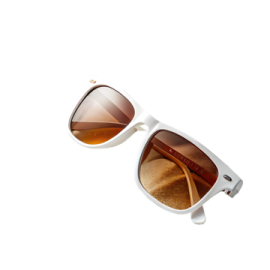 a pair of sunglasses on a white background