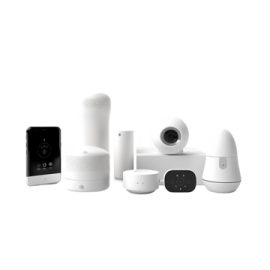 the home security system is shown in white