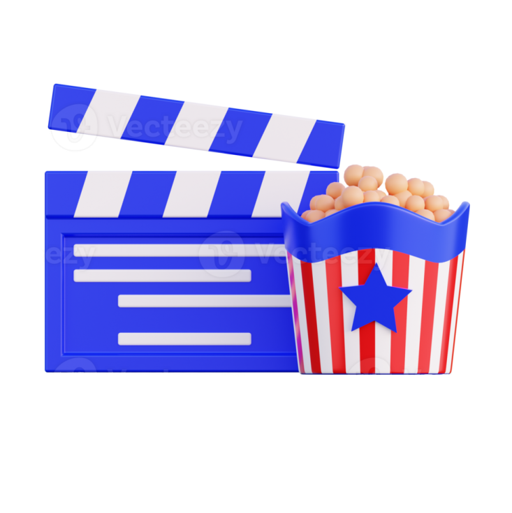 a popcorn box filled with popcorn