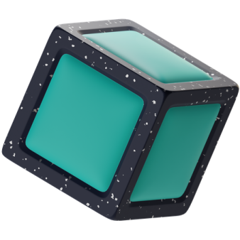 an image of a green and black object