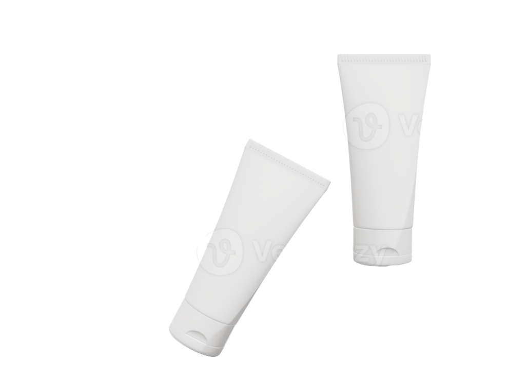 a white tube of toothpas on a piece of paper
