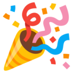 an ice cream cone with a number six on it