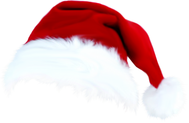 a santa hat on top of a white background