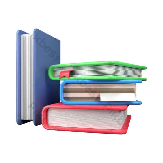 three books stacked on top of each other books