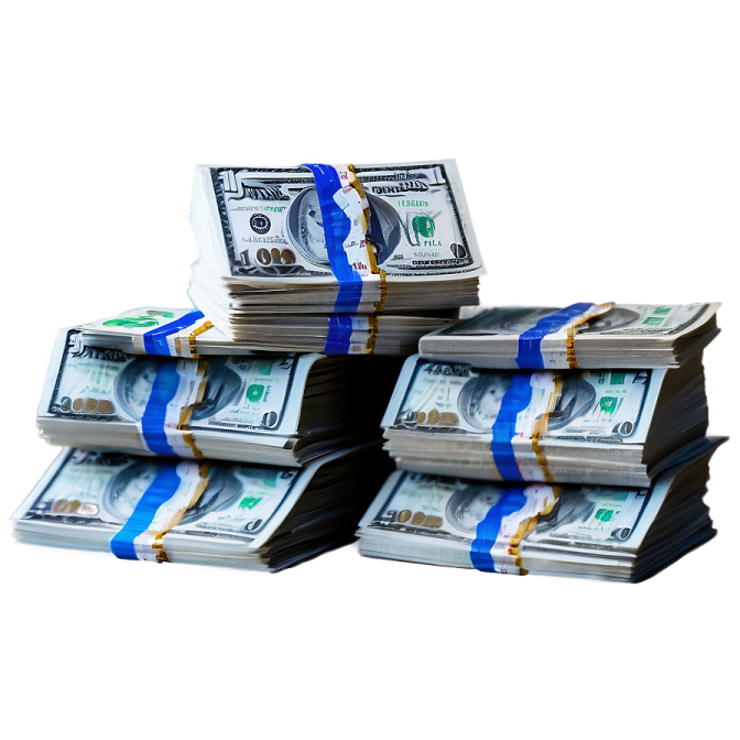 a stack of hundred dollar bills