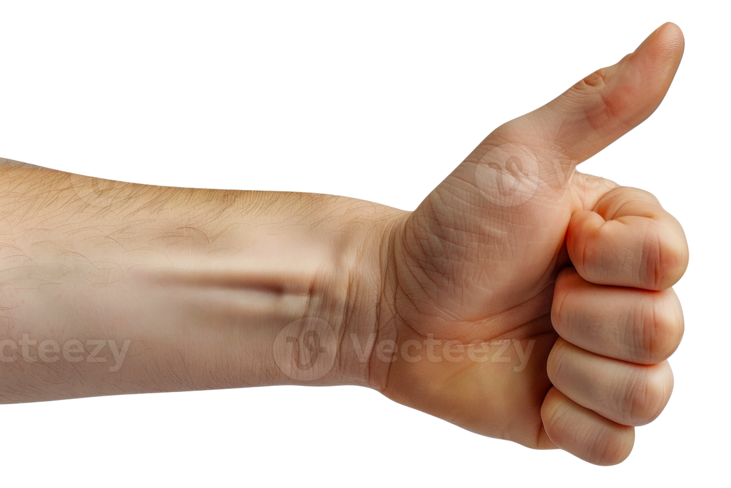 a man's hand with a thumb on it