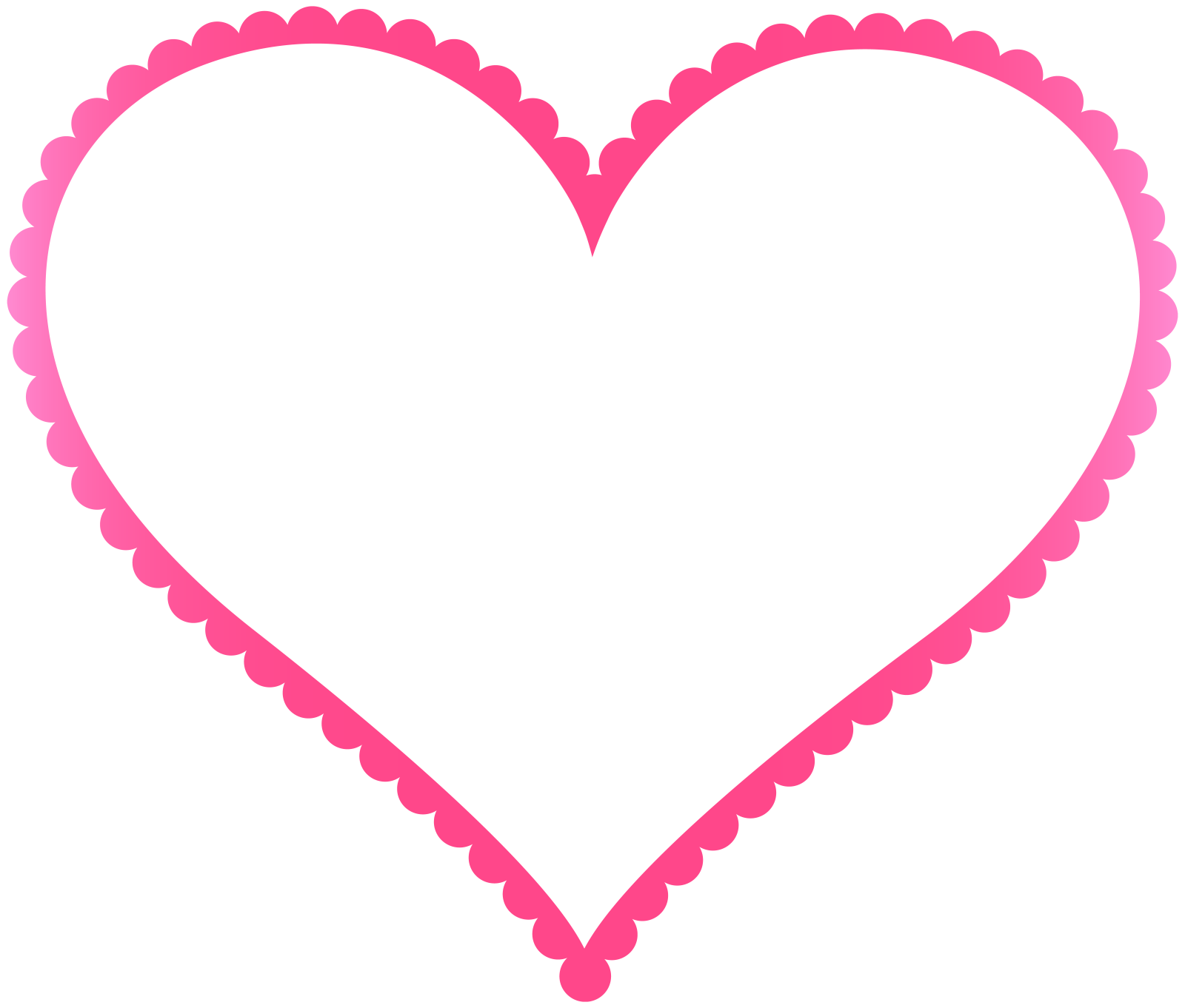 a heart shaped frame