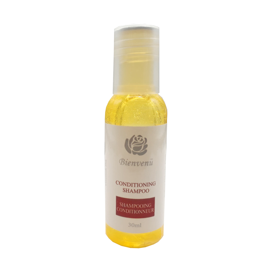 a bottle of coconut oil on a white background