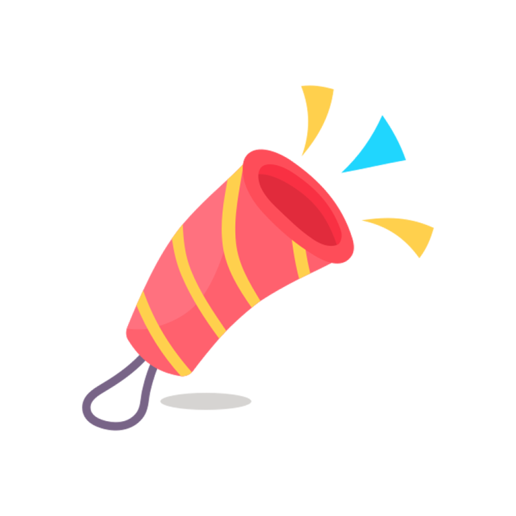 an illustration of a red and yellow fire exor