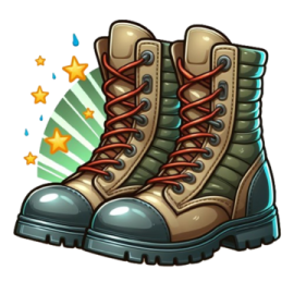 an image of a pair of combat boots