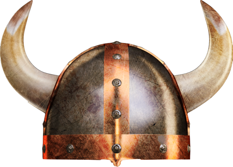 a viking helmet with horns on it