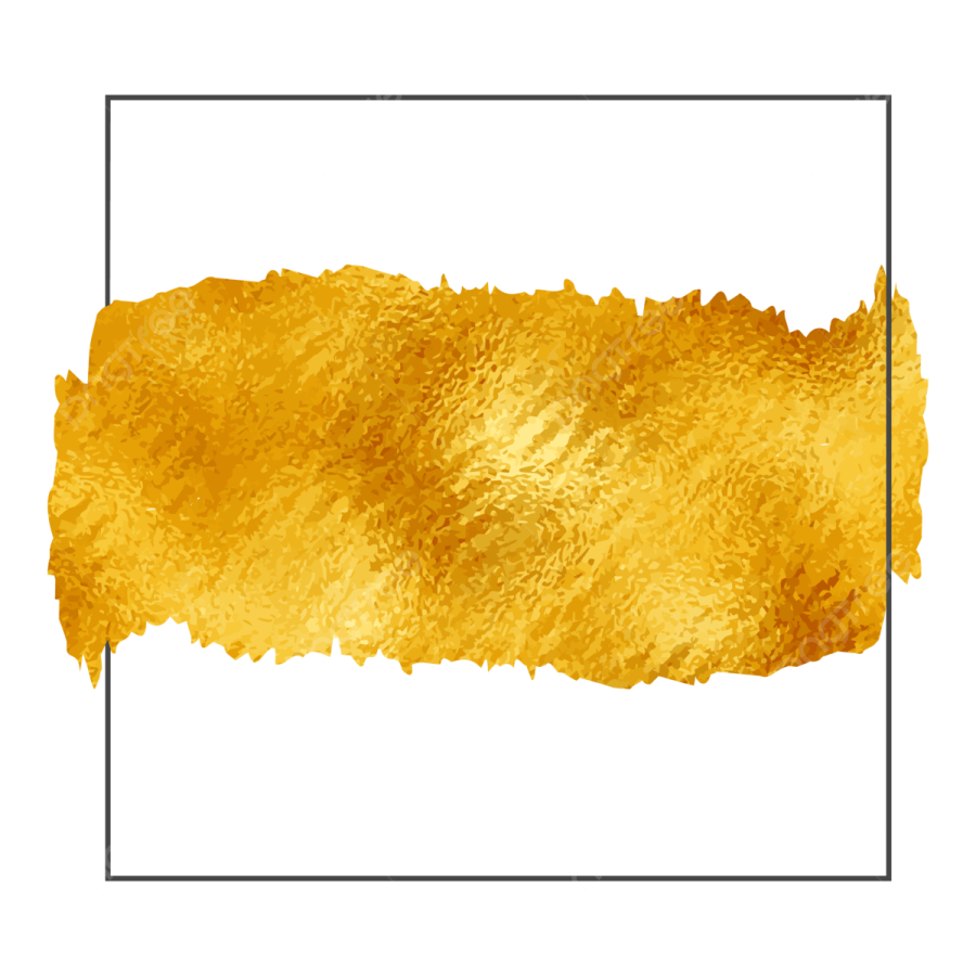 a gold leaf on a white background