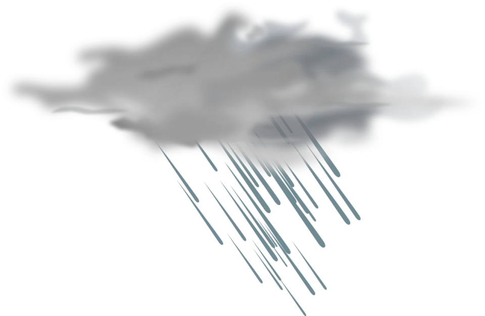 a cloud with rain on it