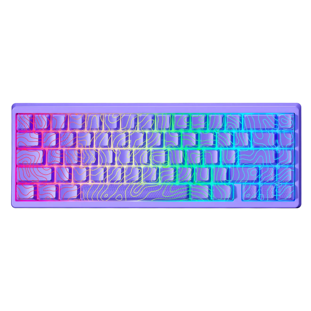 a close up view of the backlit keyboard