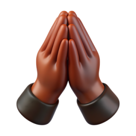 a pair of hands folded in prayer