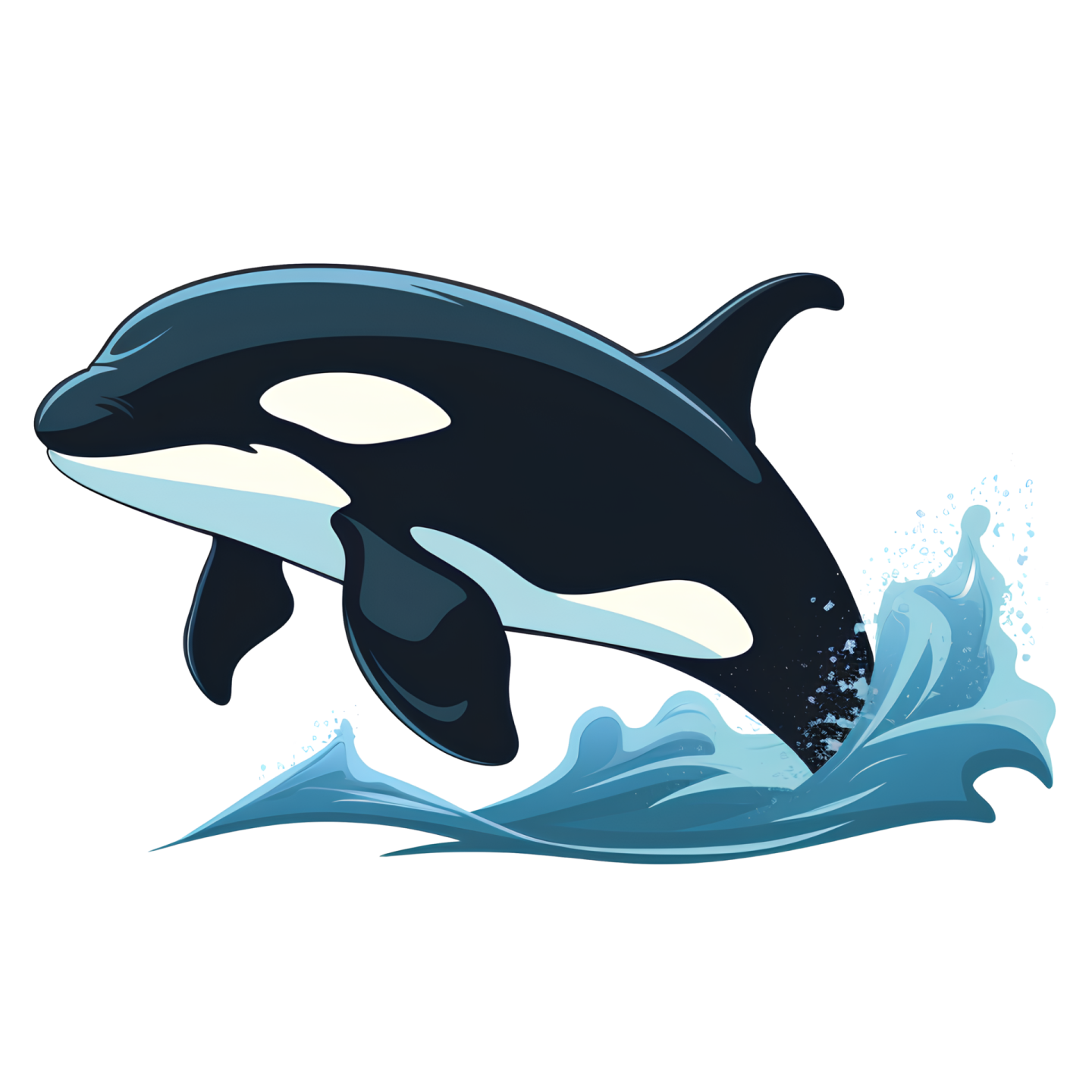 a killer whale jumping out of the water