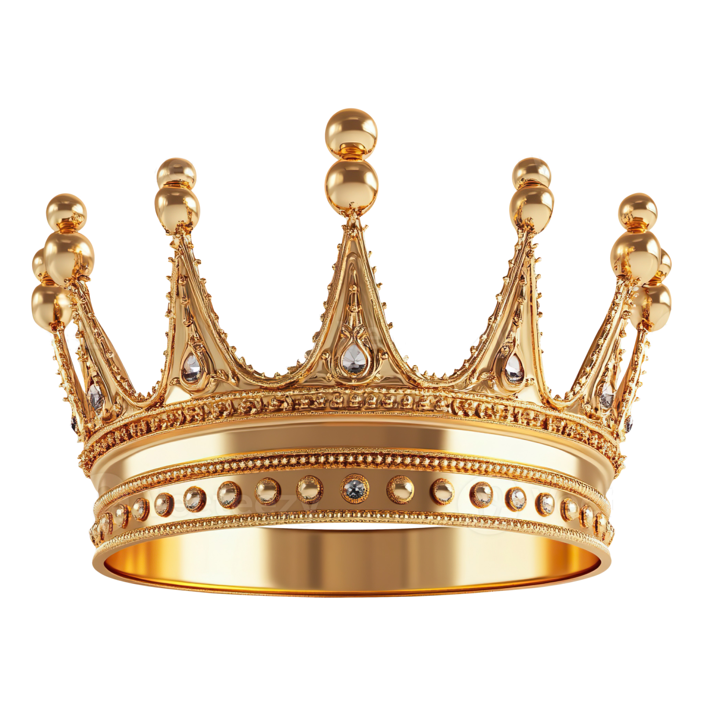 a golden crown on a white background