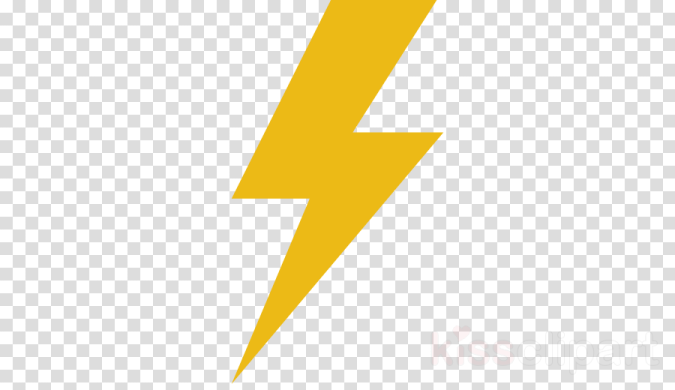 a yellow lightning bolt on a white background