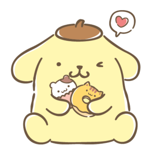 a cartoon bear hugging a cat