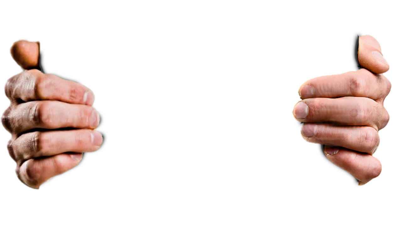 a pair of hands showing thumbs