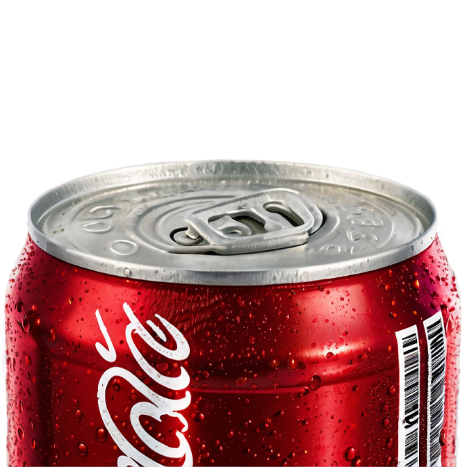 a can of coca cola on a white background