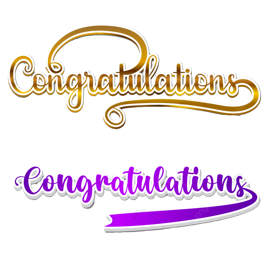 congratulations hand lettering
