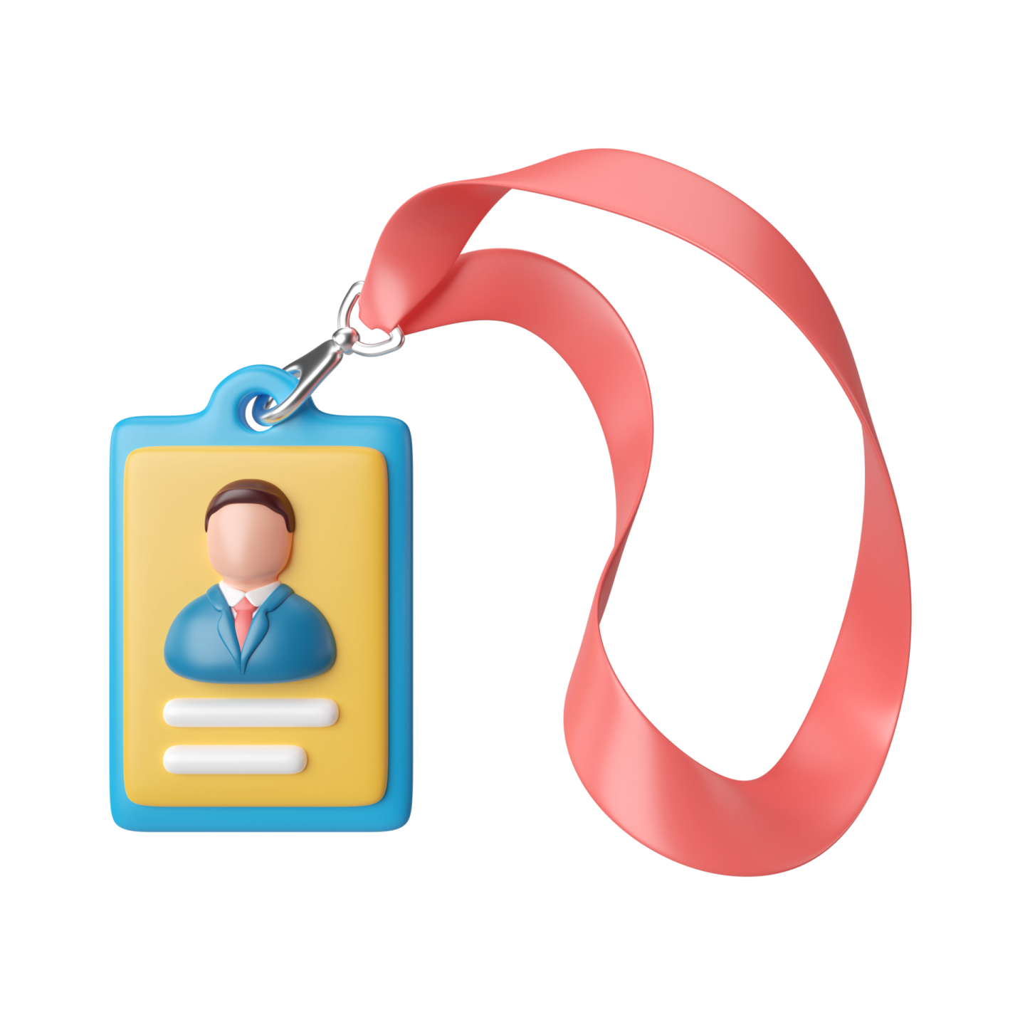 a badge with a man on it and a red ribbon
