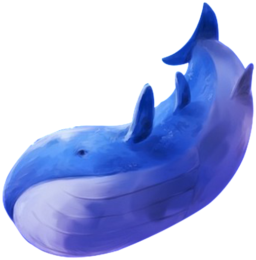 a blue and white dolphin swimming ring