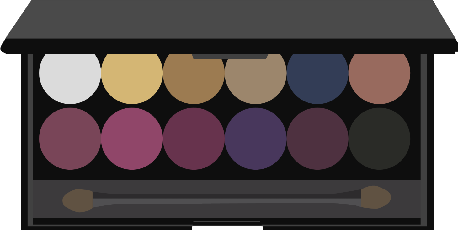 a makeup palette with different shades