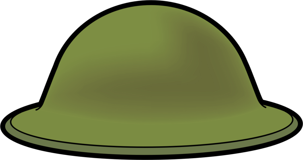 a green hat