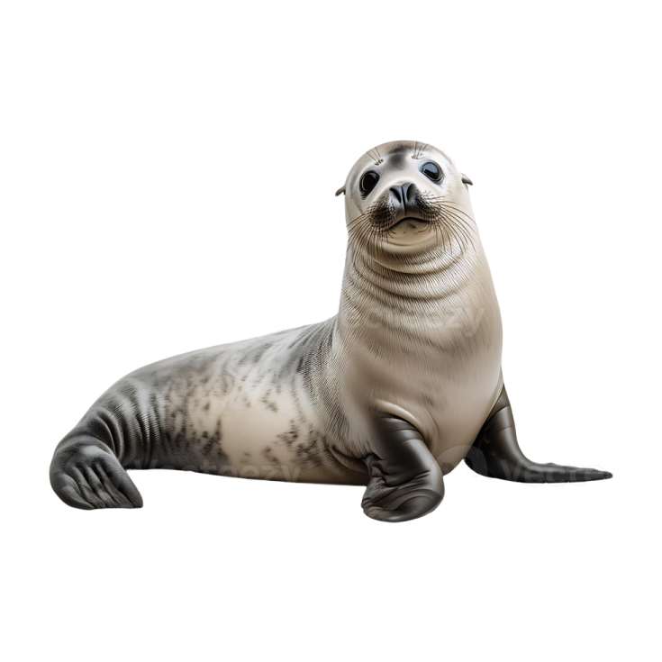 A seal on a white background