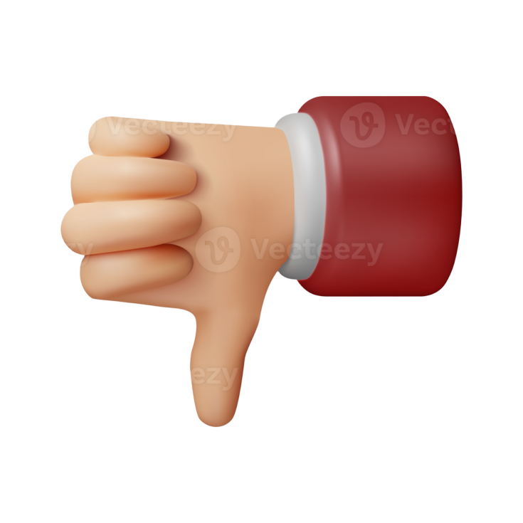 a thumbs up icon on a white background