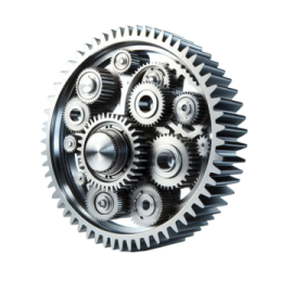 an image of a metal gear wheel