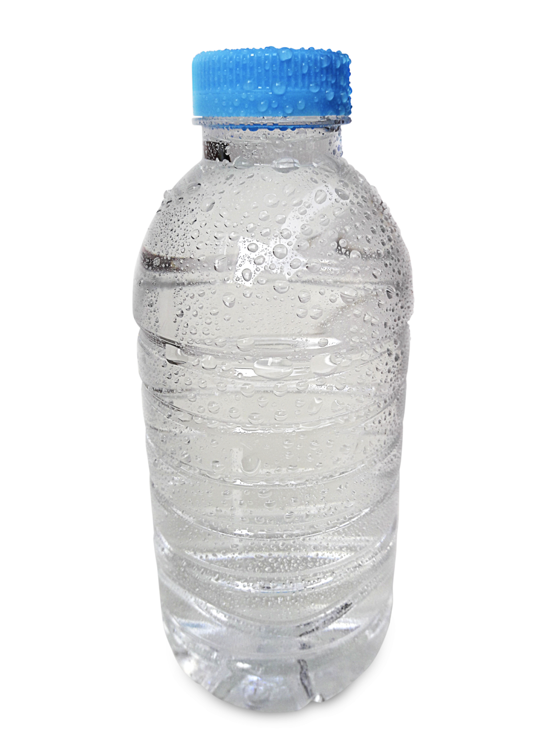 a bottle of water on a white background